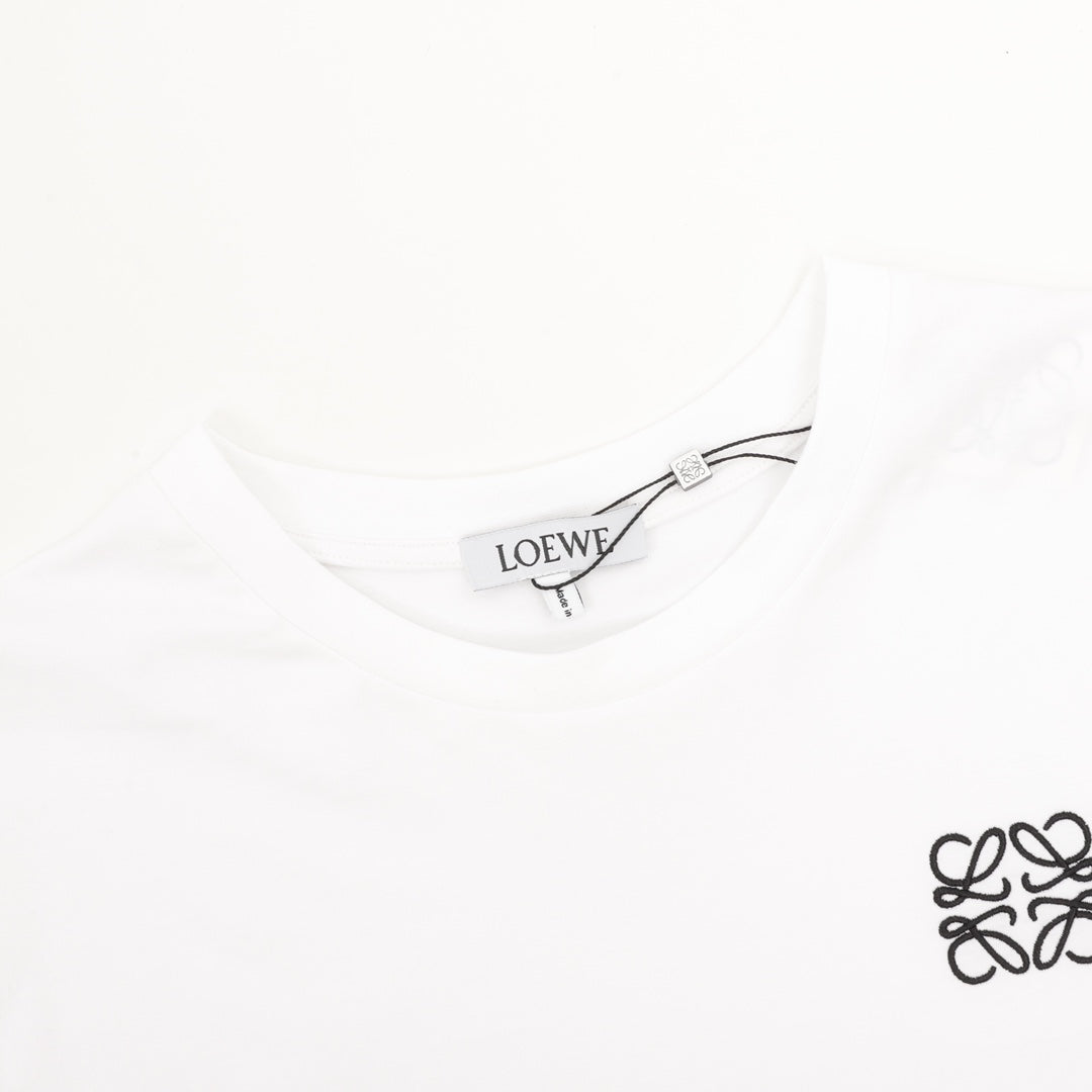 LOEWE Embroidered Logo Cotton T-Shirt | White / Black | XS–L (Unisex)