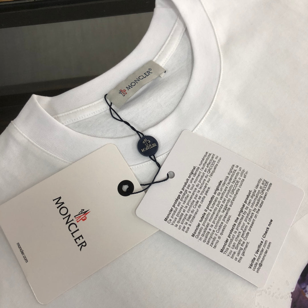 Moncler Spring/Summer New Couple T-Shirt Round Neck Short Sleeve S–XL
