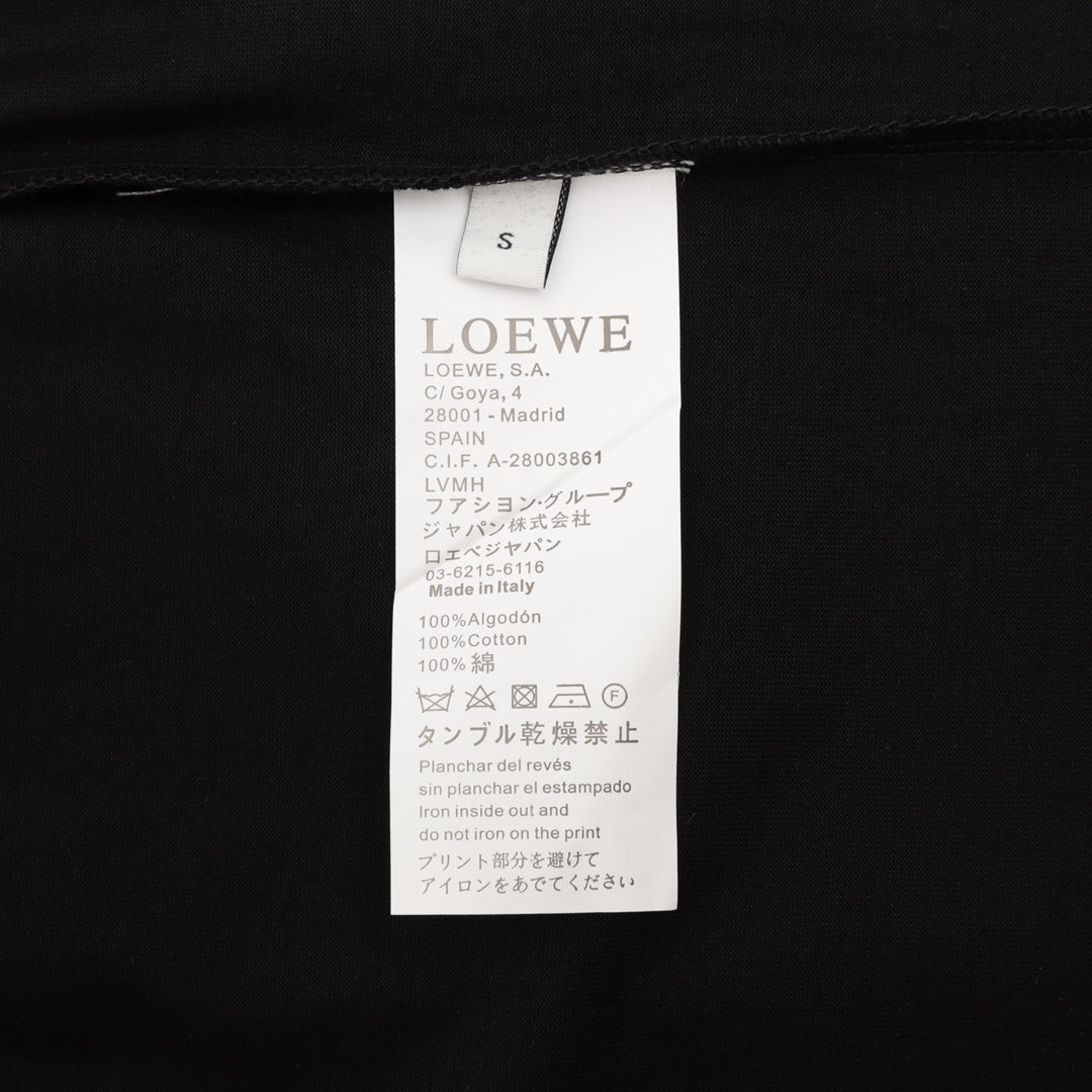 LOEWE Embroidered Logo Cotton T-Shirt | White / Black | XS–L (Unisex)