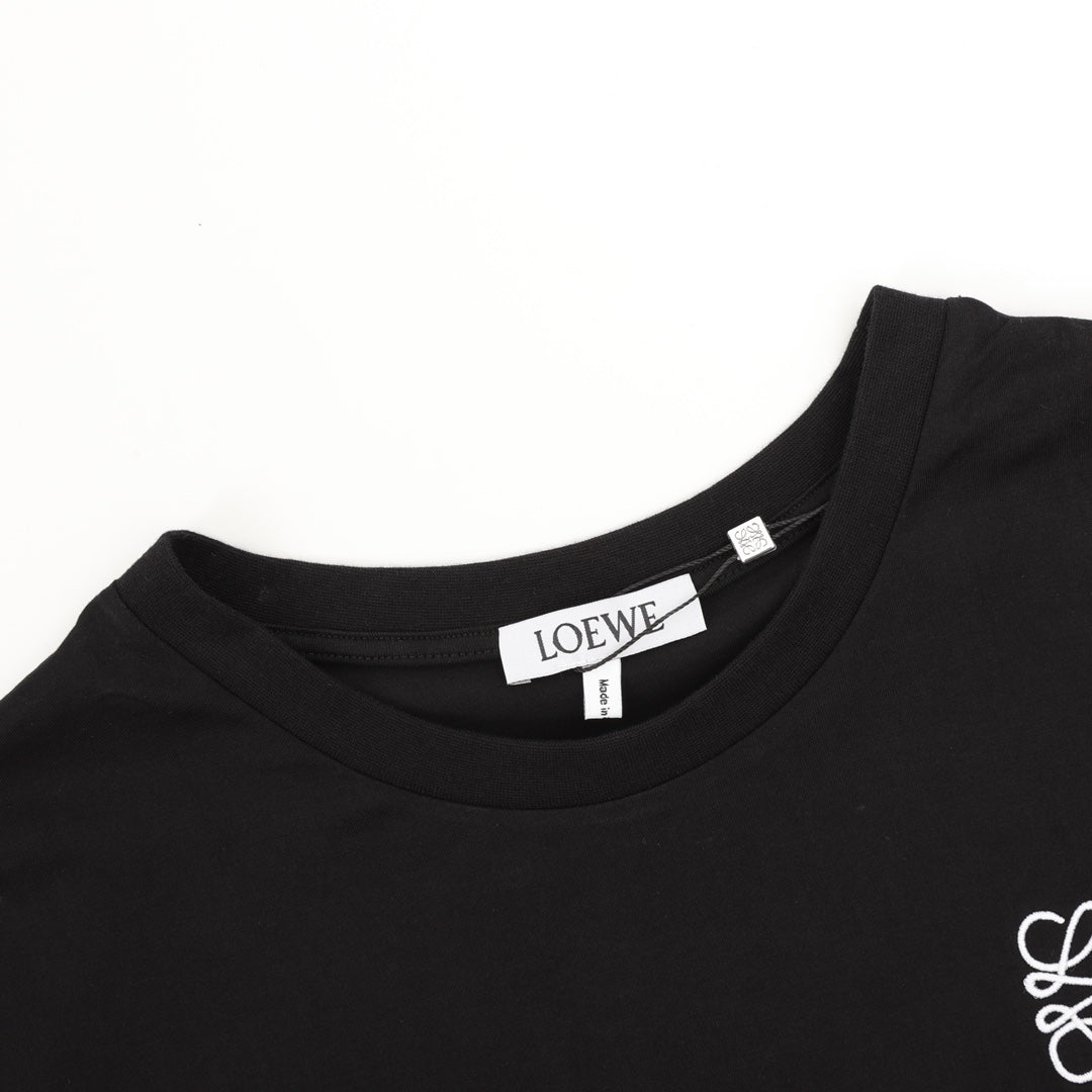 LOEWE Embroidered Logo Cotton T-Shirt | White / Black | XS–L (Unisex)