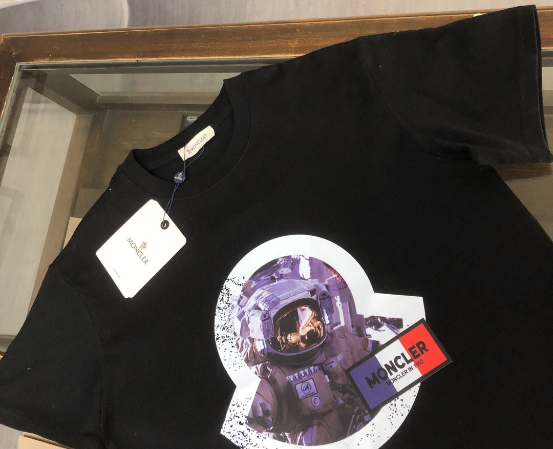 Moncler Spring/Summer New Couple T-Shirt Round Neck Short Sleeve S–XL