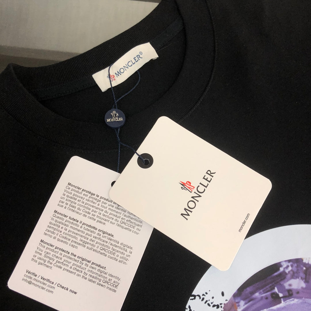 Moncler Spring/Summer New Couple T-Shirt Round Neck Short Sleeve S–XL