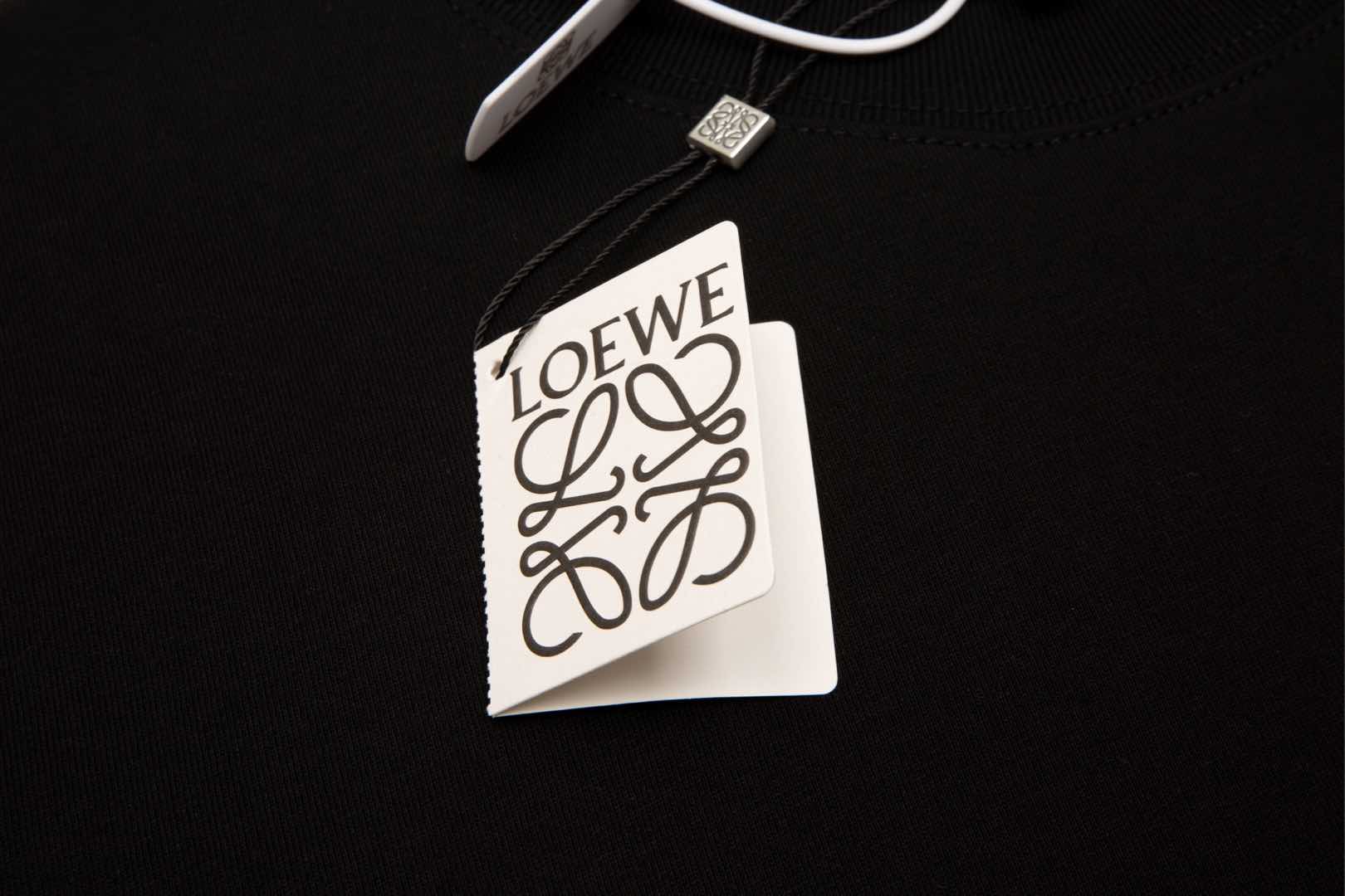 LOEWE Embroidered Logo Cotton T-Shirt | White / Black | XS–L (Unisex)