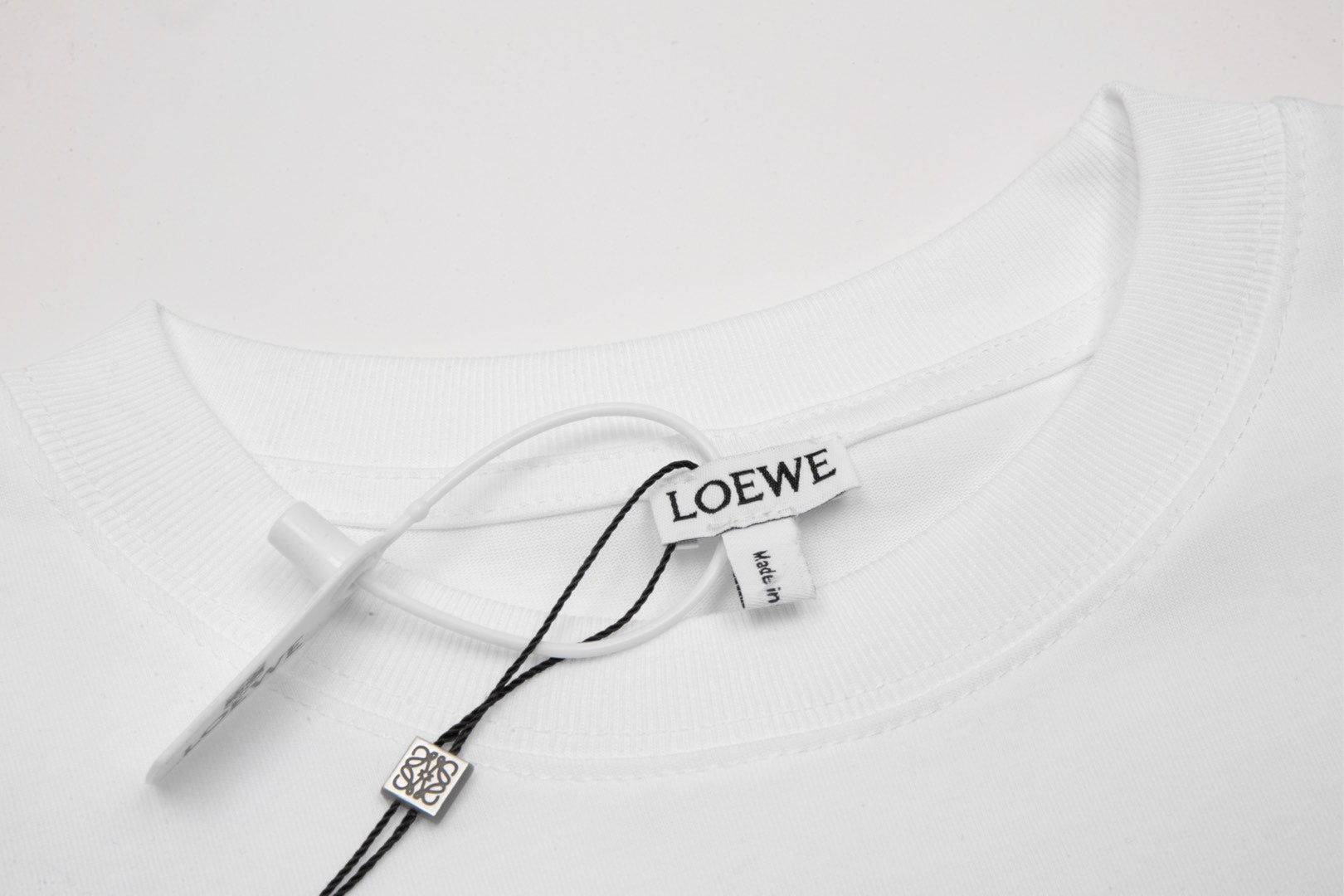 LOEWE Embroidered Logo Cotton T-Shirt | White / Black | XS–L (Unisex)