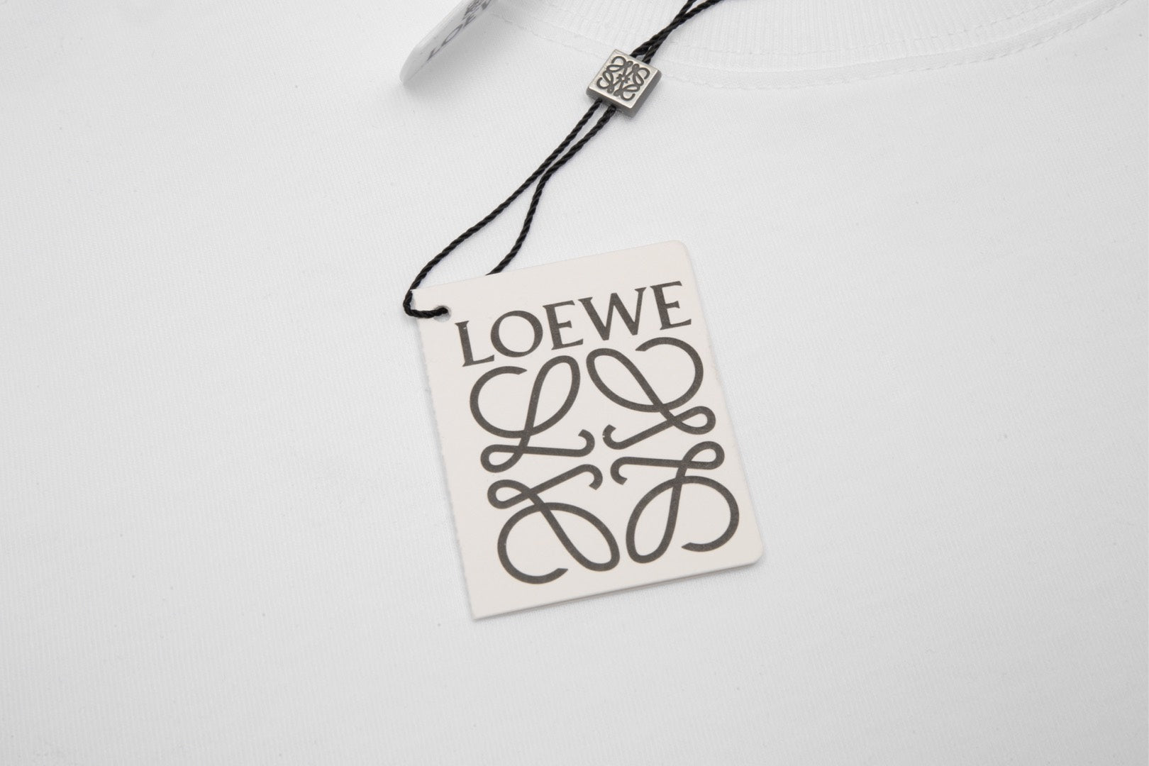 LOEWE Embroidered Logo Cotton T-Shirt | White / Black | XS–L (Unisex)