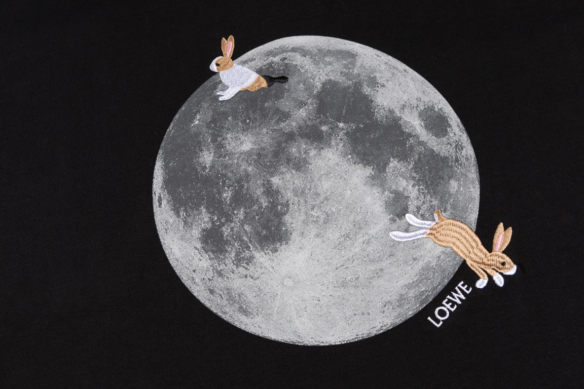 LOEWE Moon Embroidered & Printed T-Shirt | Unisex | XS–L