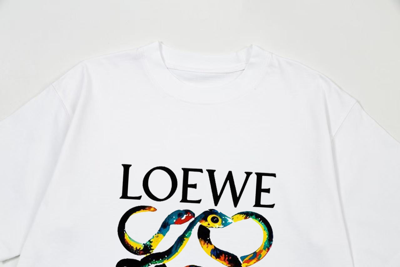 LOEWE Snake Year Limited Edition Retro Logo T-Shirt | Unisex | White | XS–L
