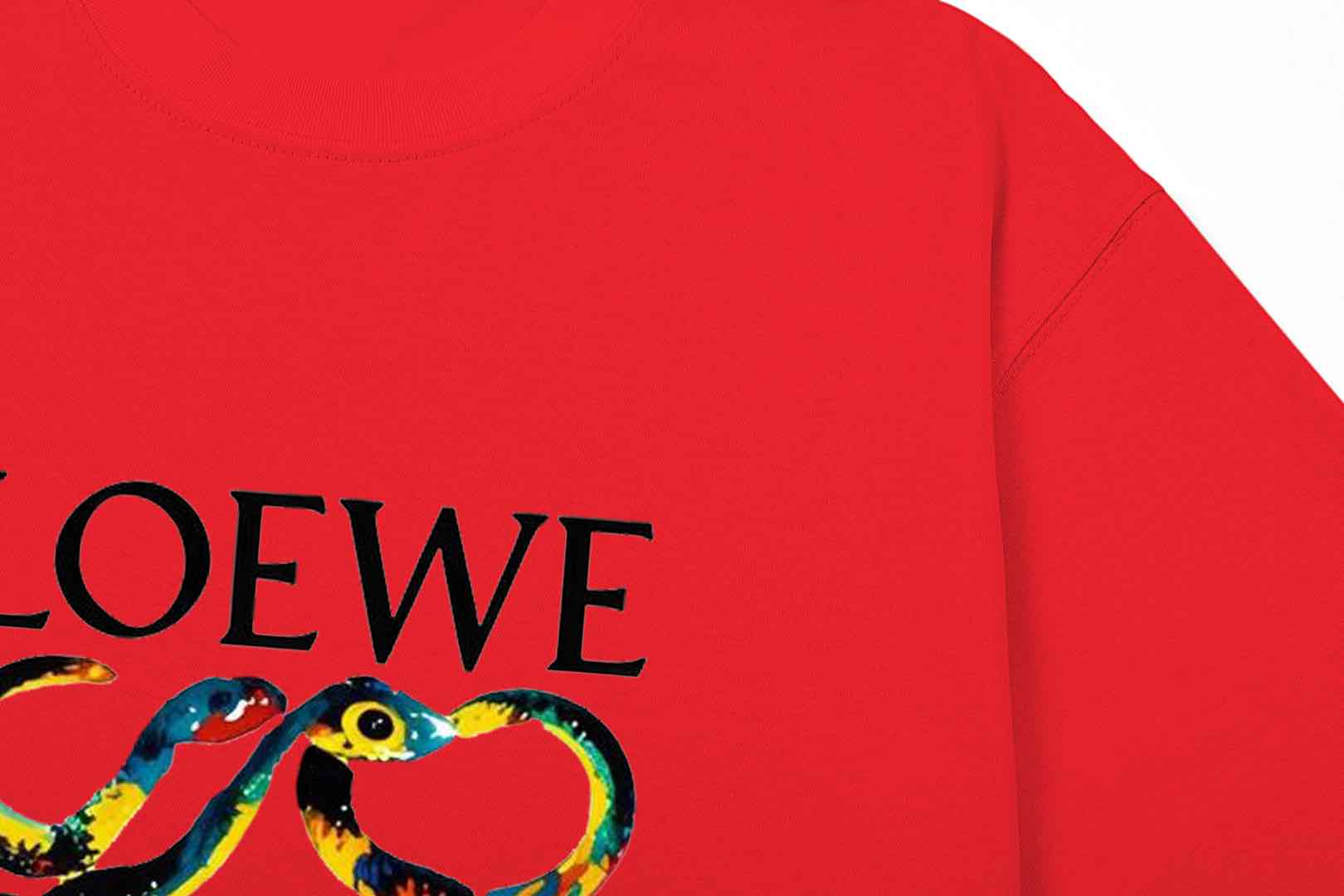 LOEWE Snake Year Limited Edition Retro Logo T-Shirt | Unisex | White | XS–L