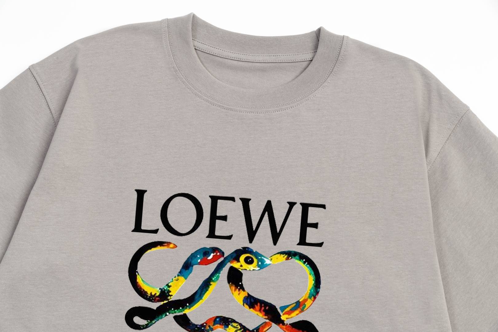 LOEWE Snake Year Limited Edition Retro Logo T-Shirt | Unisex | White | XS–L