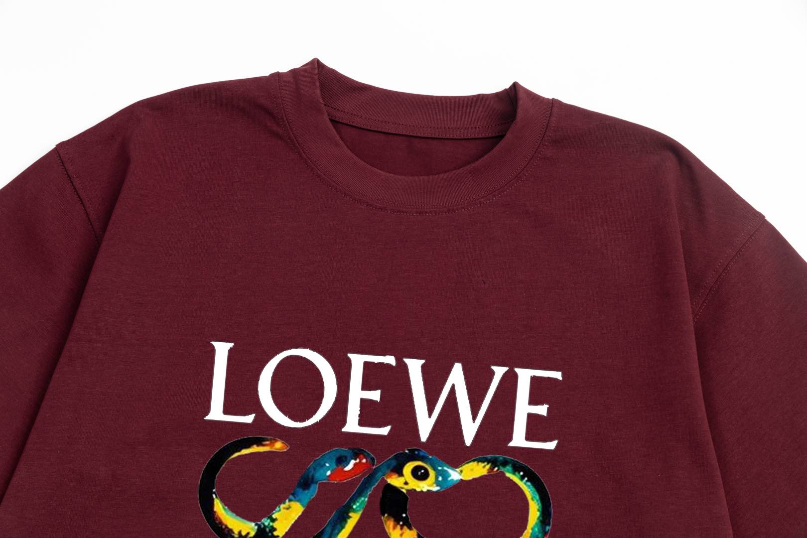 LOEWE Snake Year Limited Edition Retro Logo T-Shirt | Unisex | White | XS–L