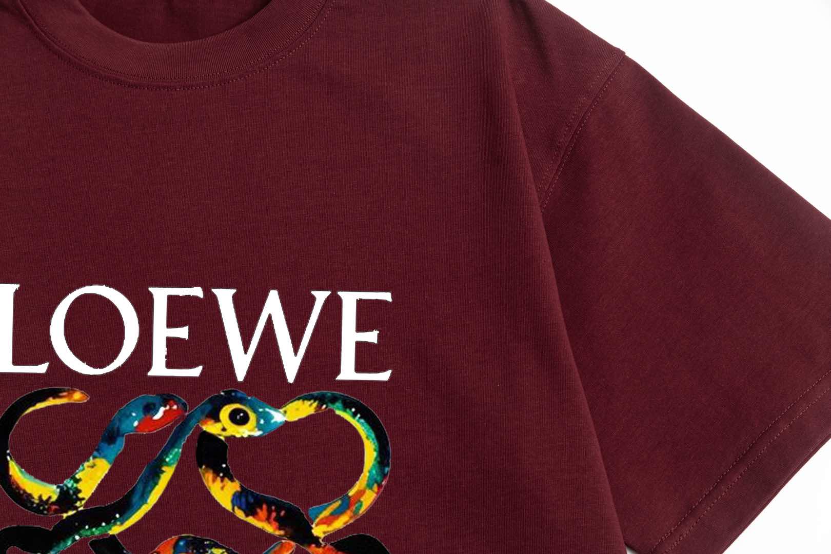 LOEWE Snake Year Limited Edition Retro Logo T-Shirt | Unisex | White | XS–L