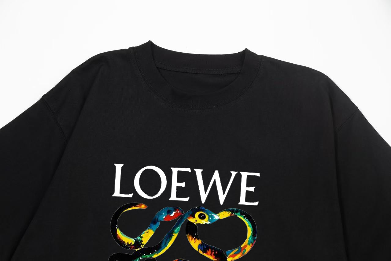 LOEWE Snake Year Limited Edition Retro Logo T-Shirt | Unisex | White | XS–L