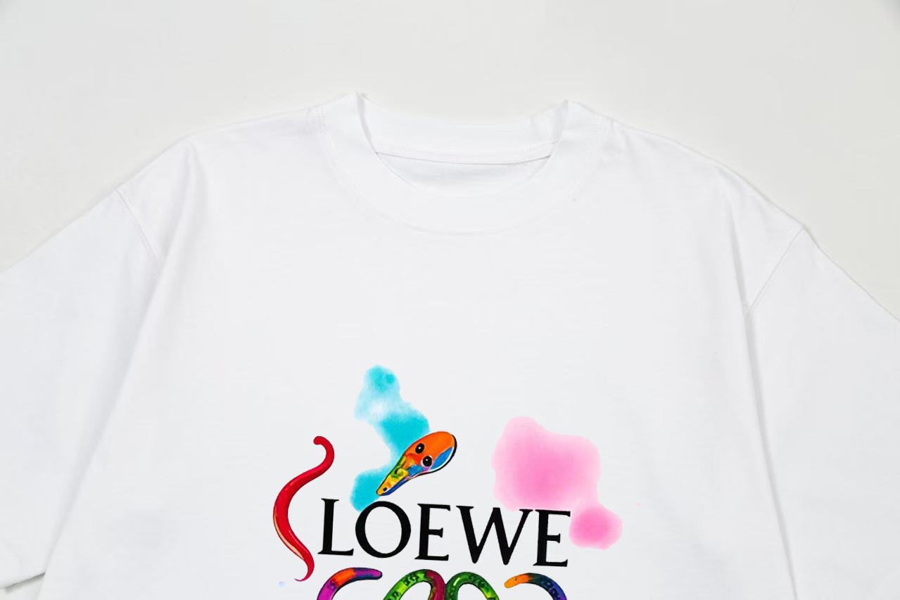 LOEWE Snake Year Limited Edition Retro Logo T-Shirt | Unisex | White | XS–L