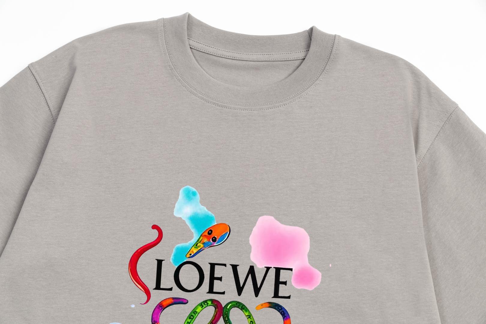 LOEWE Snake Year Limited Edition Retro Logo T-Shirt | Unisex | White | XS–L