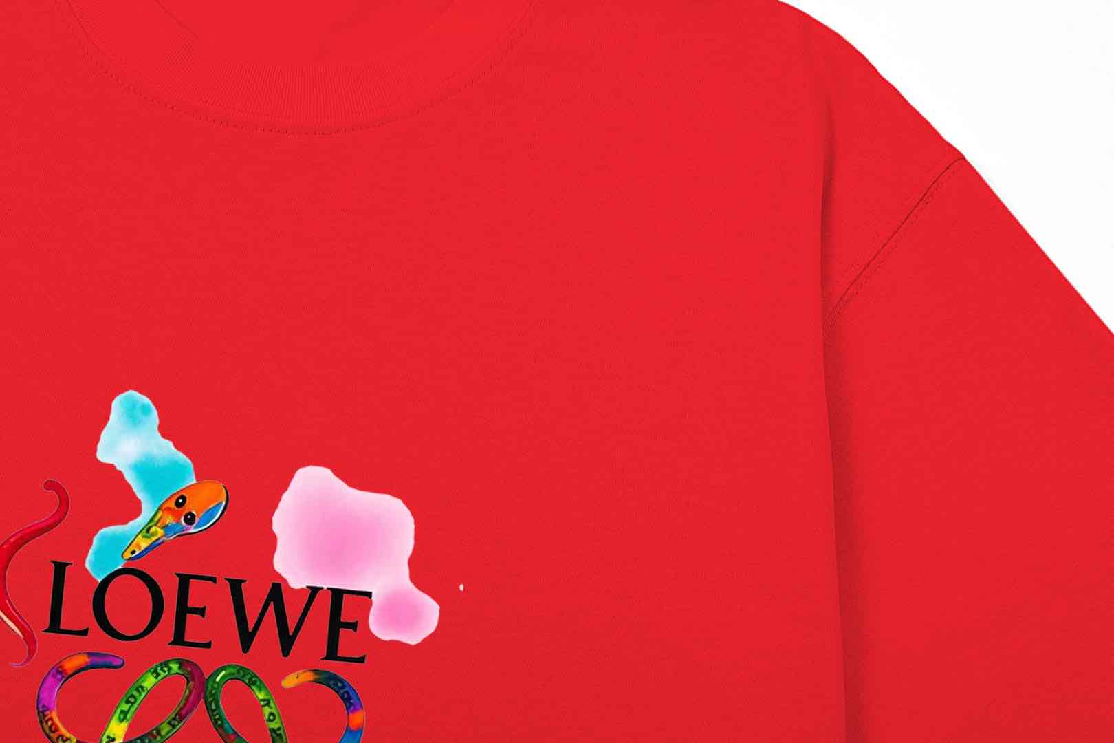LOEWE Snake Year Limited Edition Retro Logo T-Shirt | Unisex | White | XS–L