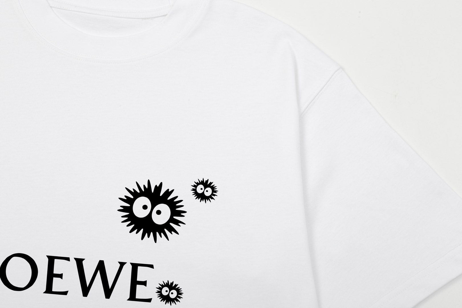 LOEWE Pom-Pom Letter Retro Logo T-Shirt | Unisex | White | XS–L