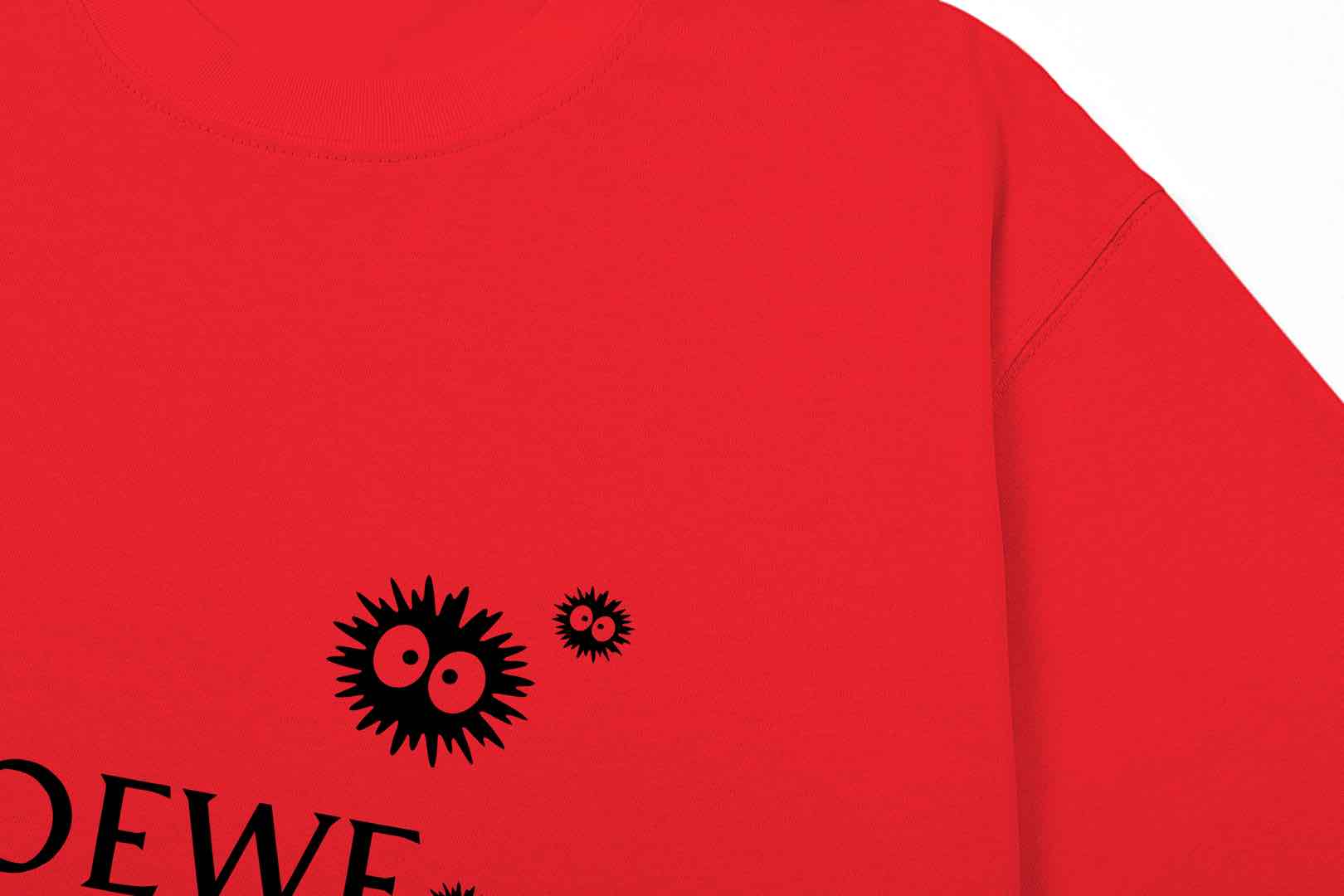 LOEWE Pom-Pom Letter Retro Logo T-Shirt | Unisex | White | XS–L