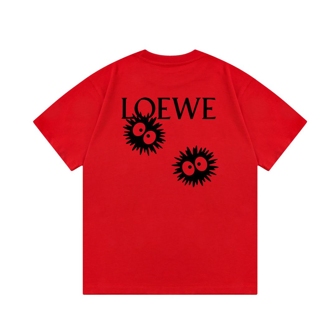 LOEWE Pom-Pom Letter Retro Logo T-Shirt | Unisex | White | XS–L