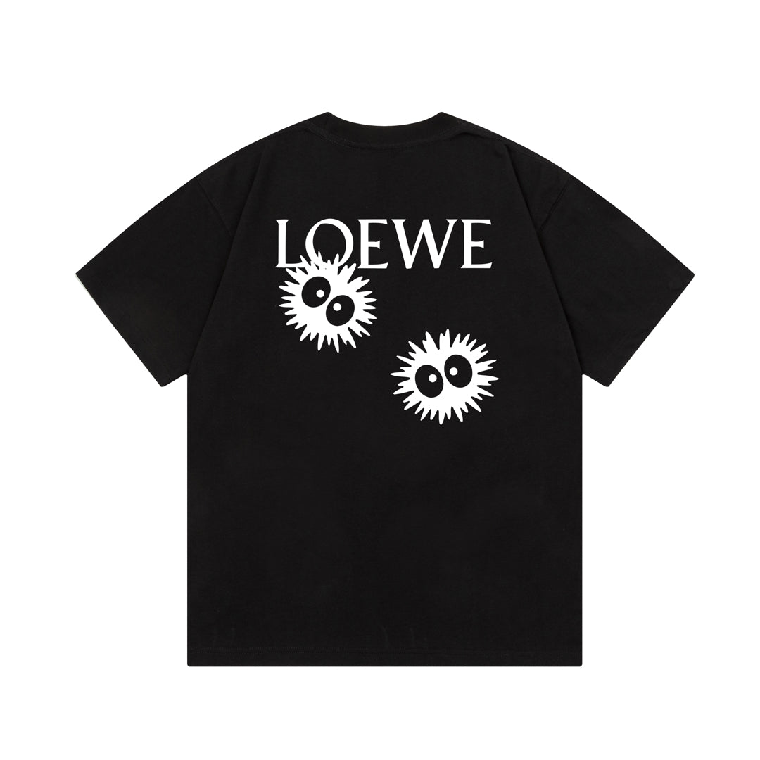 LOEWE Pom-Pom Letter Retro Logo T-Shirt | Unisex | White | XS–L