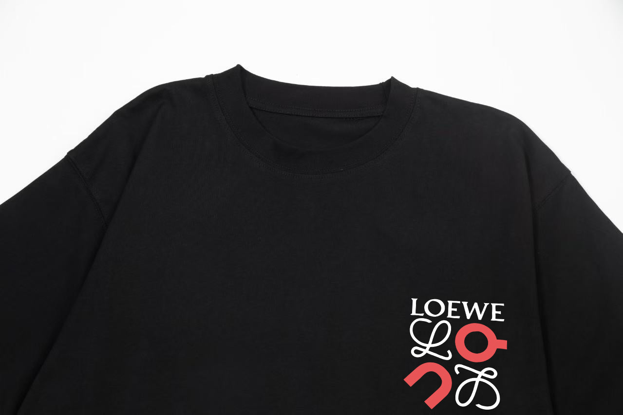 LOEWE Color-Block Letter Retro Logo T-Shirt | Unisex | White | XS–L