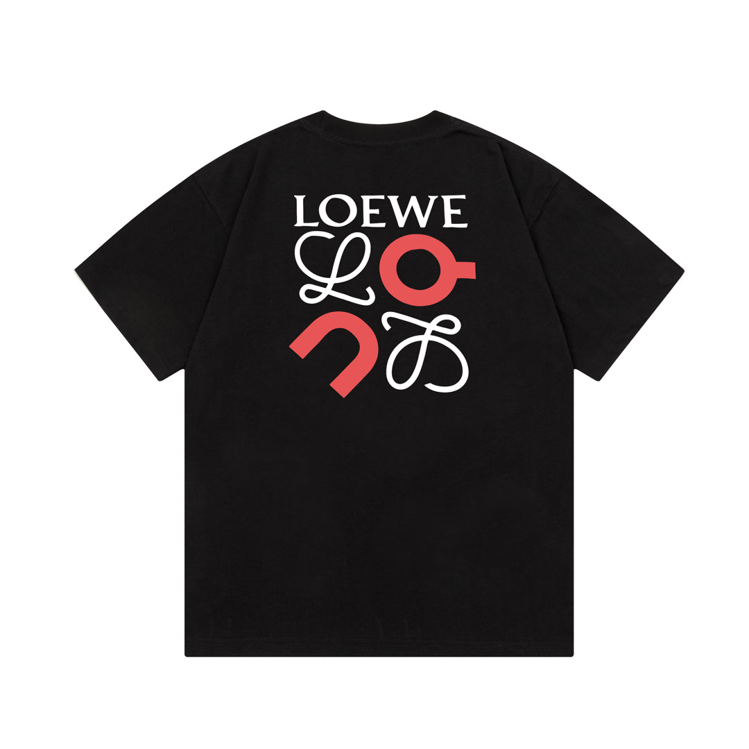LOEWE Color-Block Letter Retro Logo T-Shirt | Unisex | White | XS–L