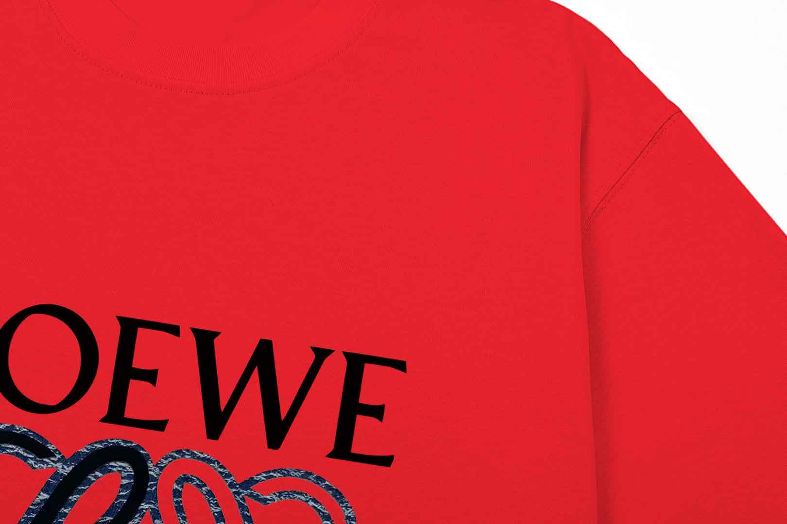 LOEWE Color-Block Letter Retro Logo T-Shirt | Unisex | White | XS–L