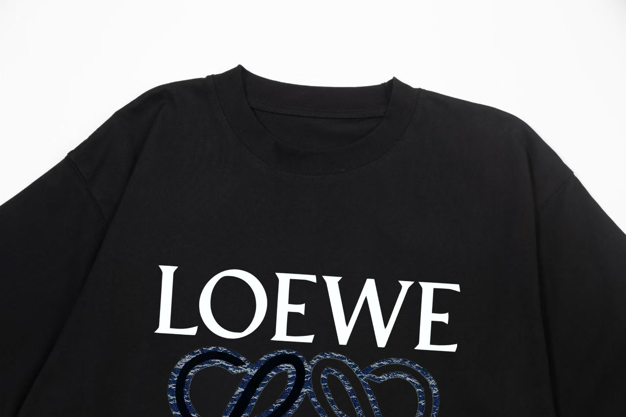 LOEWE Color-Block Letter Retro Logo T-Shirt | Unisex | White | XS–L