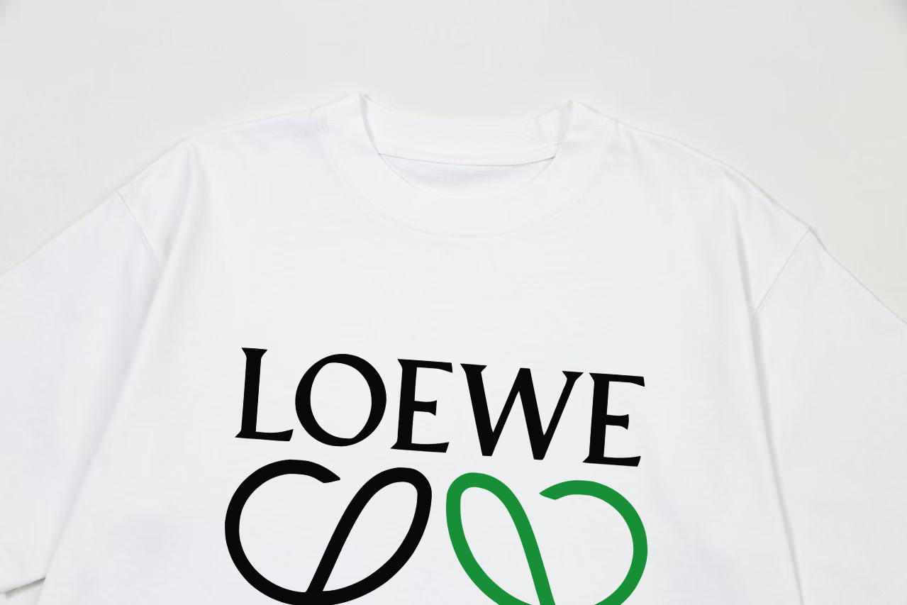 LOEWE Color-Block Letter Retro Logo T-Shirt | Unisex | White | XS–L