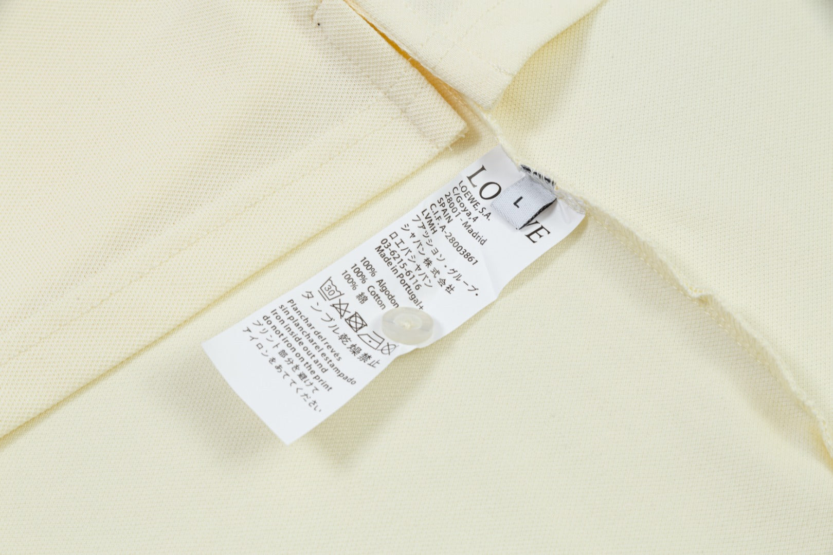 LOEWE Embroidered Logo Polo Shirt | Cotton Piqué | Black/Beige | M–XXXL