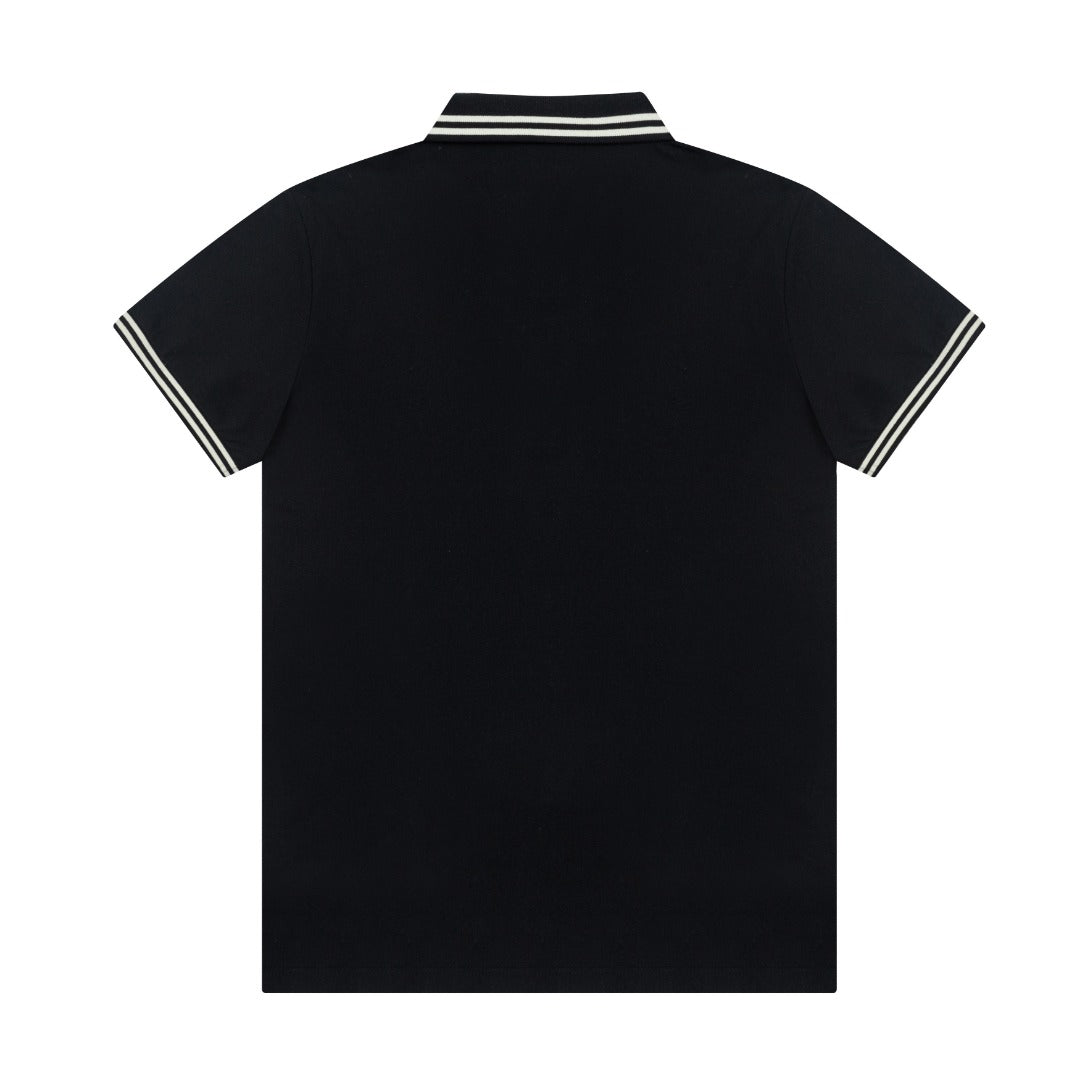 LOEWE Embroidered Logo Polo Shirt | Cotton Piqué | Black/Beige | M–XXXL