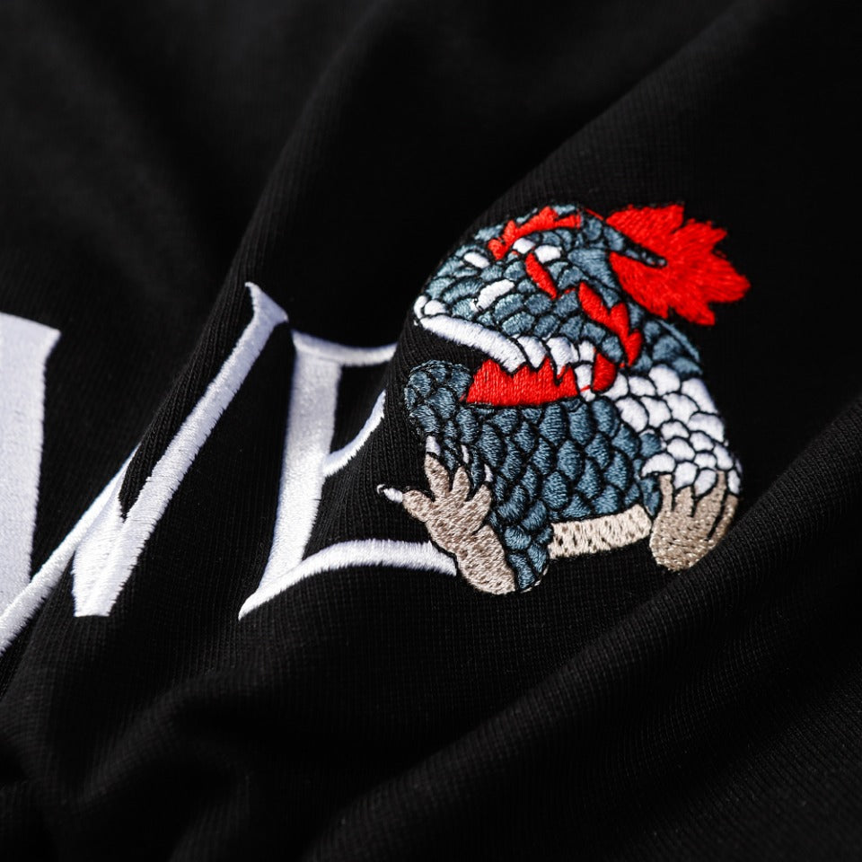 LOEWE 2024 Embroidered Logo T-Shirt | 350g Silk-Cotton Blend | Unisex | Black/White | XS–L