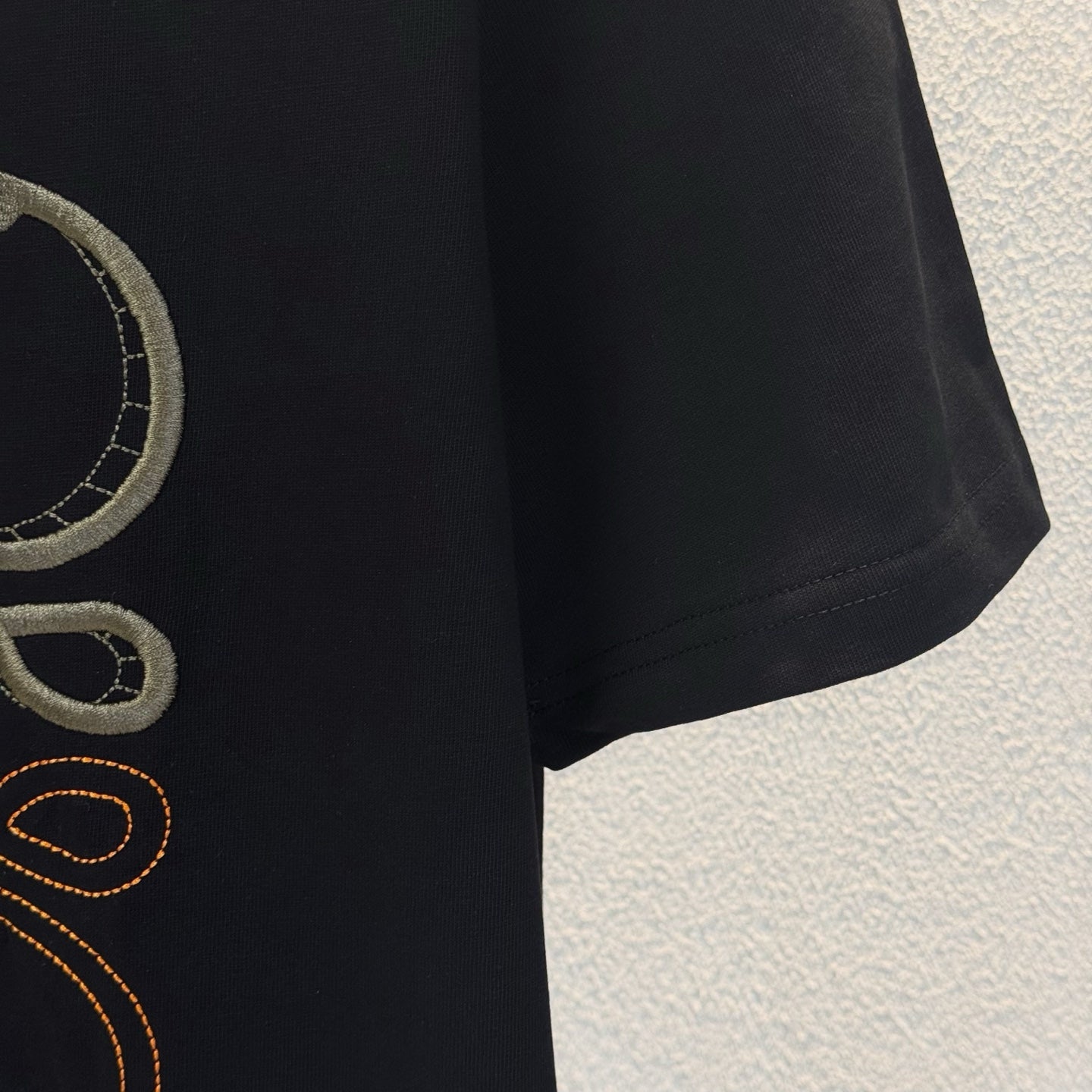 LOEWE Snake Year Limited Edition Embroidered Logo T-Shirt | 280g Heavyweight Cotton | Unisex Oversized | Black/White | S–XL