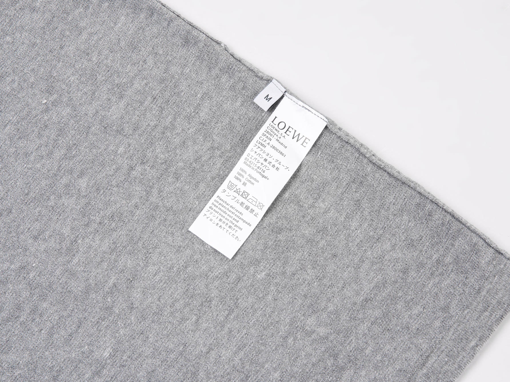 Product Title  LOEWE Classic Wool-Blend Embroidered Logo Knit T-Shirt | Unisex | Gray/Black | S–XL