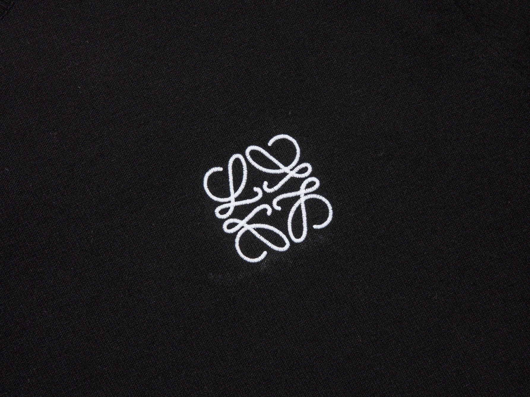 LOEWE Classic Wool-Blend Embroidered Logo Knit T-Shirt | Unisex | Gray/Black | S–XL