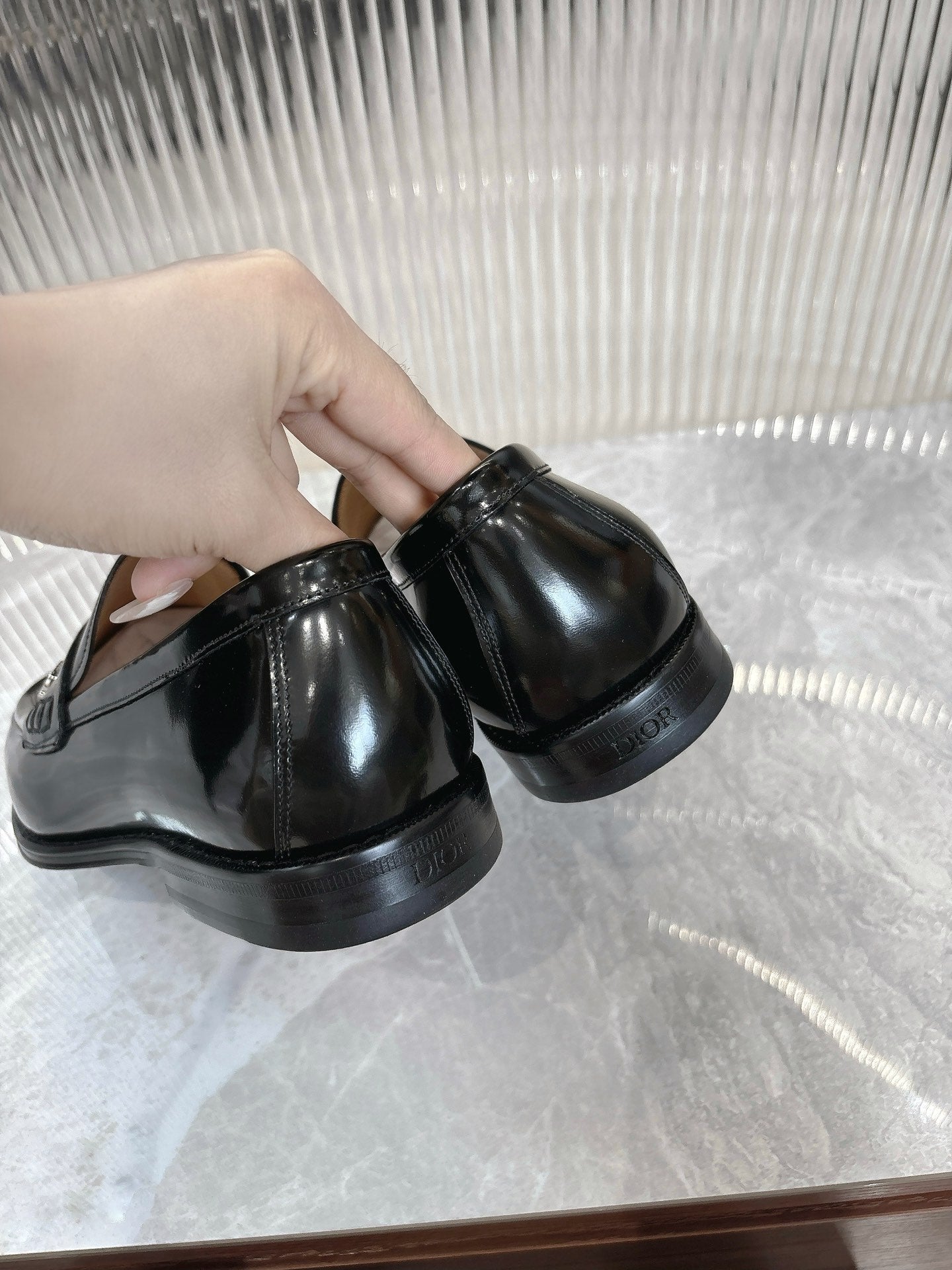 Dior Men’s Shoes – EXPLORER Derby | Premium Black Leather | Sizes 38–44