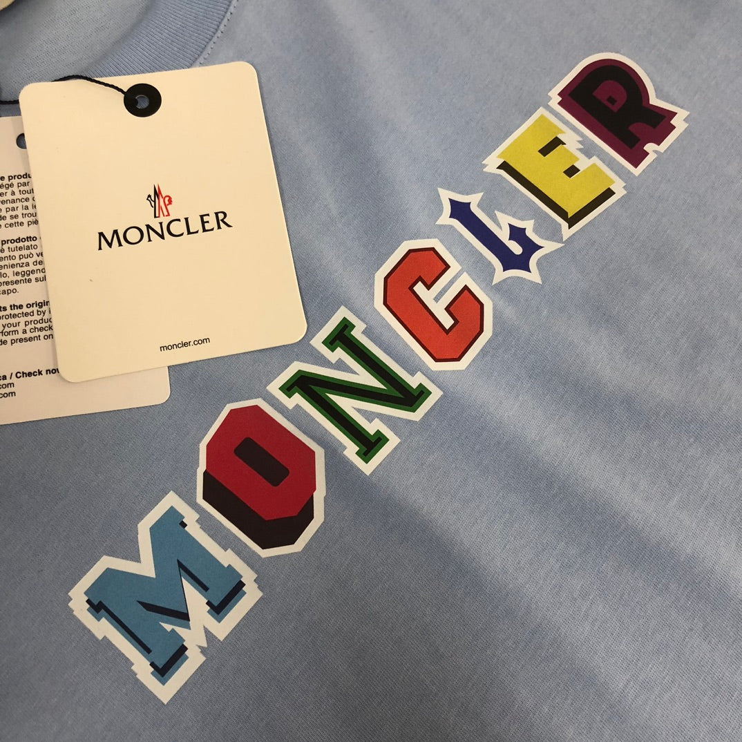 Moncler New Couple’s Contrast Logo T-Shirt S–XL