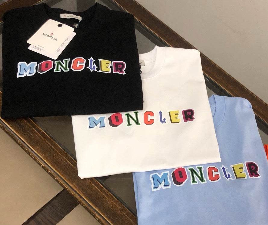 Moncler New Couple’s Contrast Logo T-Shirt S–XL
