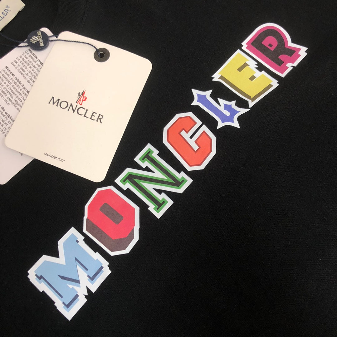 Moncler New Couple’s Contrast Logo T-Shirt S–XL