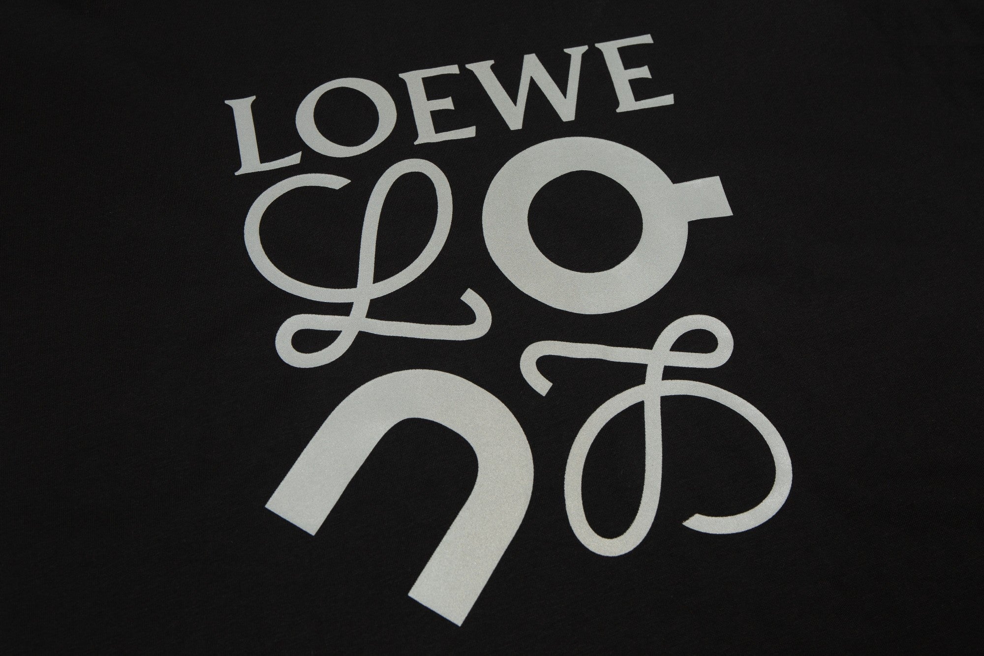 LOEWE x On Running 24SS Reflective Logo Cotton T-Shirt | Unisex Oversized Fit | XS–L