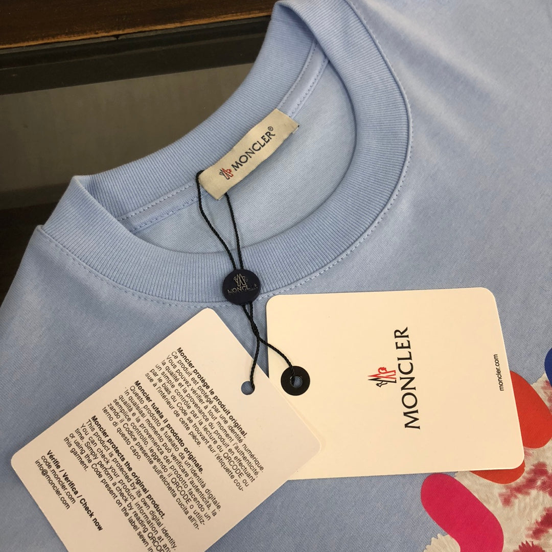 Moncler New Couple’s Colorful Bear Print T-Shirt S–XL