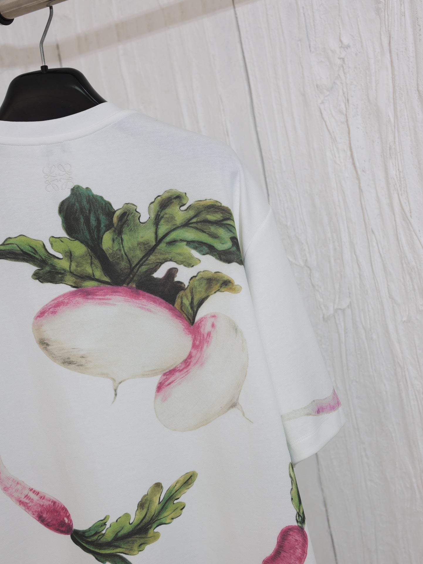 LOEWE 24FW Radish Print Logo Cotton T-Shirt | Unisex Oversized Fit | S–XL