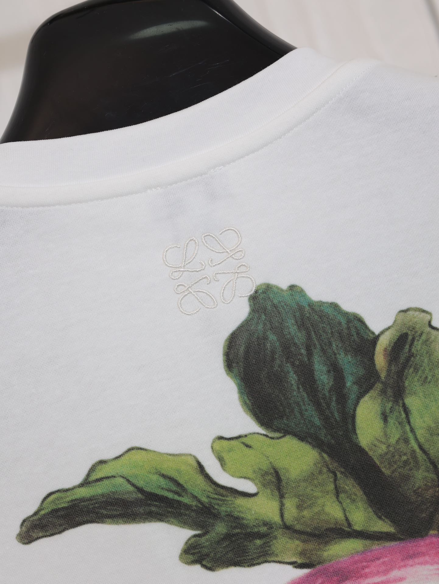 LOEWE 24FW Radish Print Logo Cotton T-Shirt | Unisex Oversized Fit | S–XL