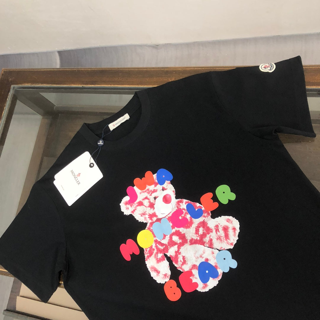Moncler New Couple’s Colorful Bear Print T-Shirt S–XL