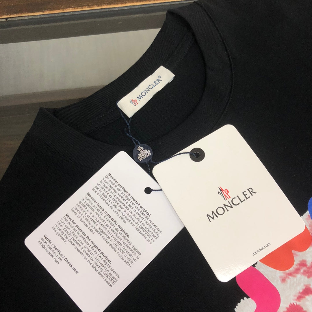 Moncler New Couple’s Colorful Bear Print T-Shirt S–XL