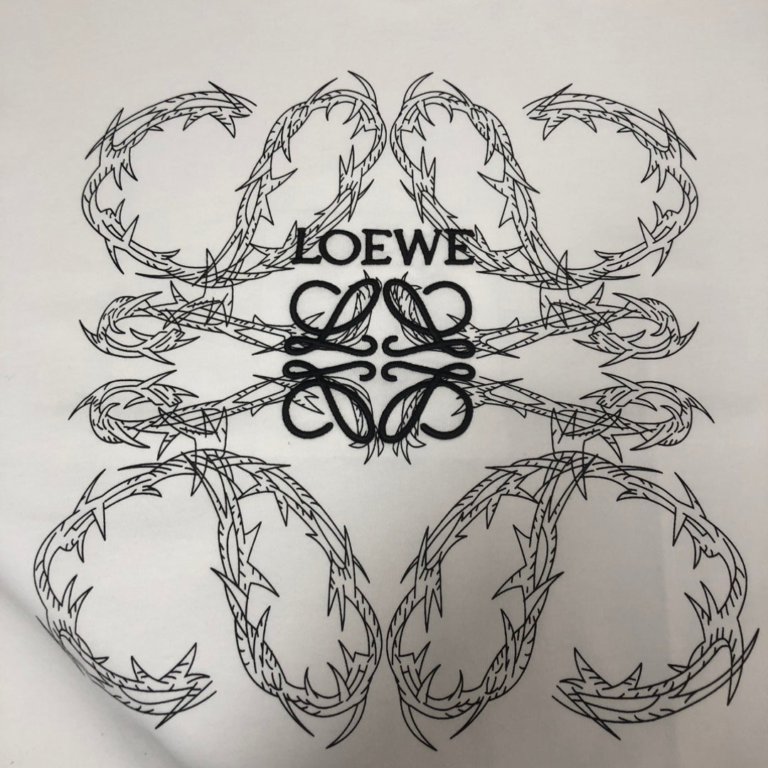 LOEWE 24 New Embroidered Logo Cotton T-Shirt | Unisex Oversized Fit | S–XXL