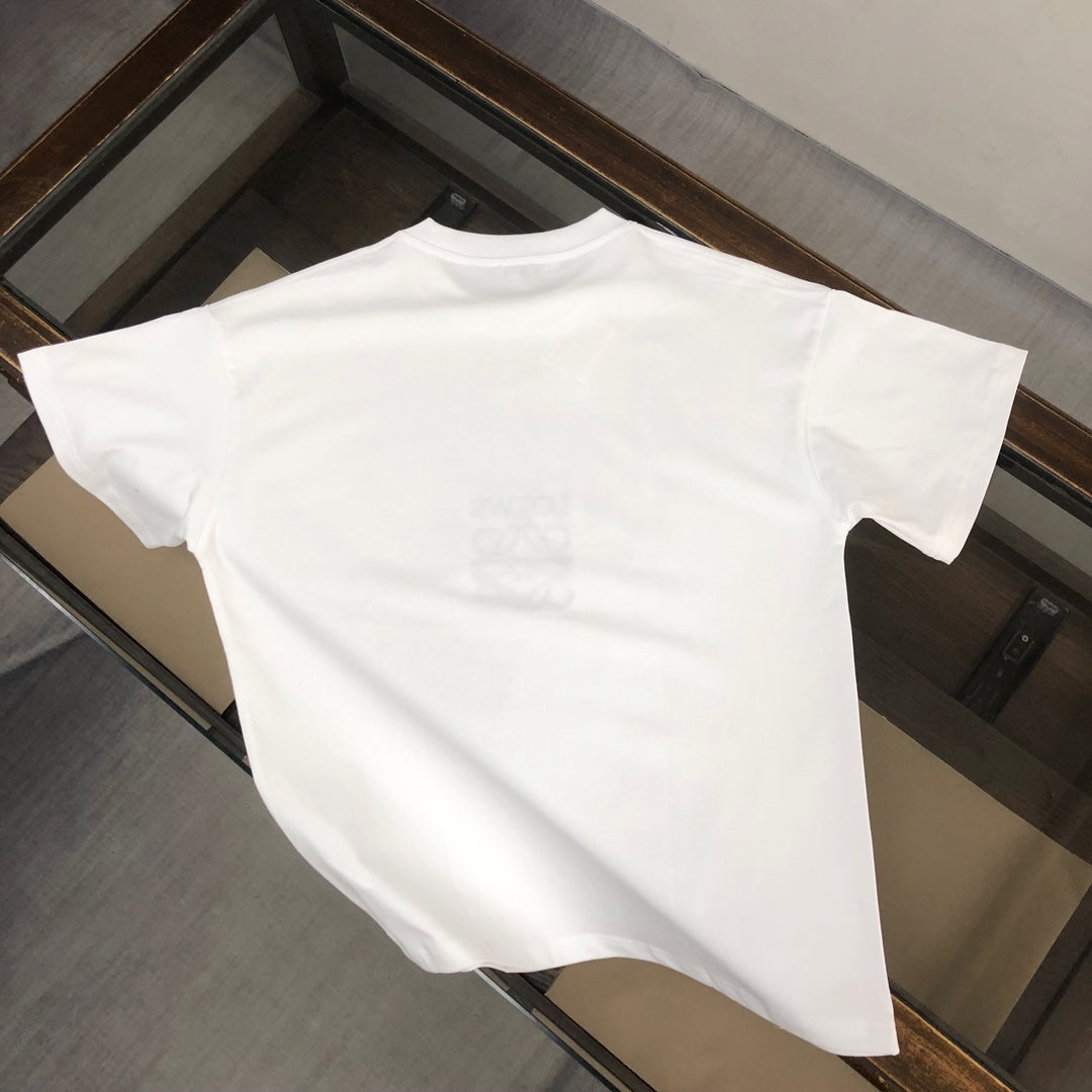 LOEWE 24 New Embroidered Logo Cotton T-Shirt | Unisex Oversized Fit | S–XXL