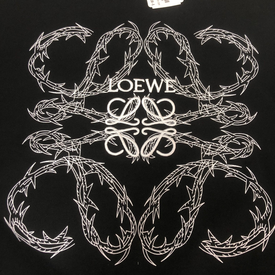 LOEWE 24 New Embroidered Logo Cotton T-Shirt | Unisex Oversized Fit | S–XXL