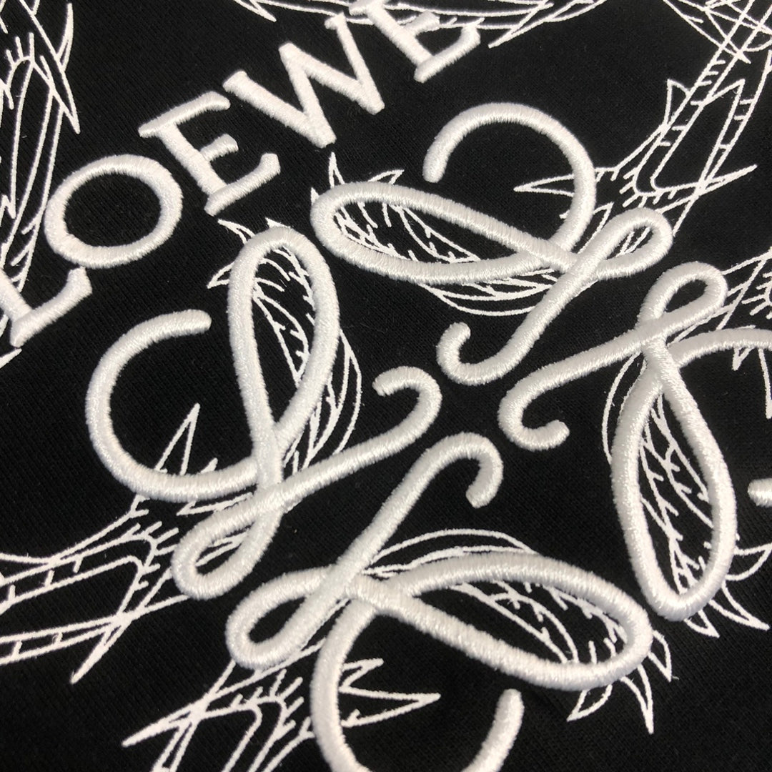 LOEWE 24 New Embroidered Logo Cotton T-Shirt | Unisex Oversized Fit | S–XXL