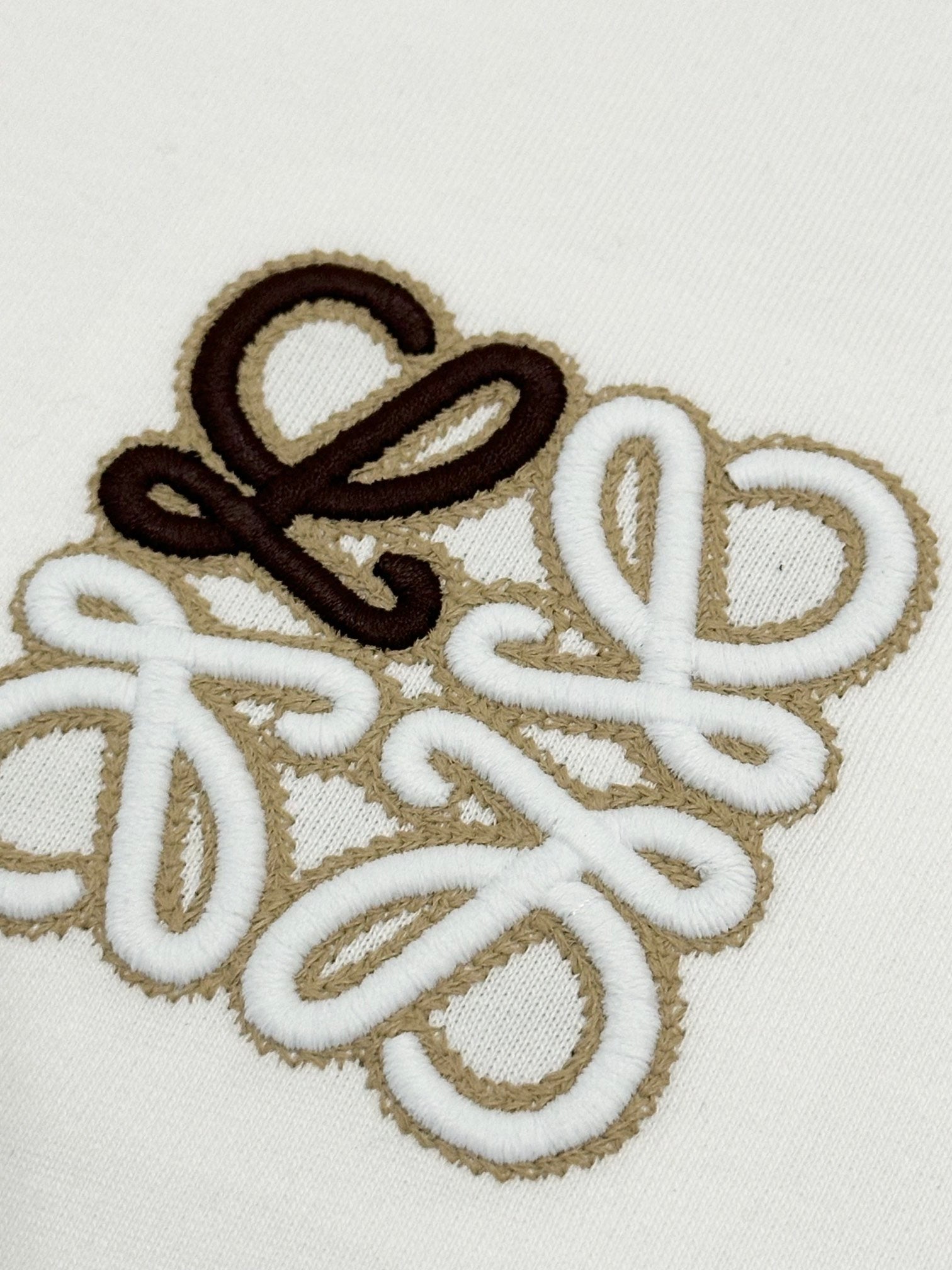 LOEWE Official Logo Embroidered T-Shirt | Unisex Luxury Cotton Tee | S–XL