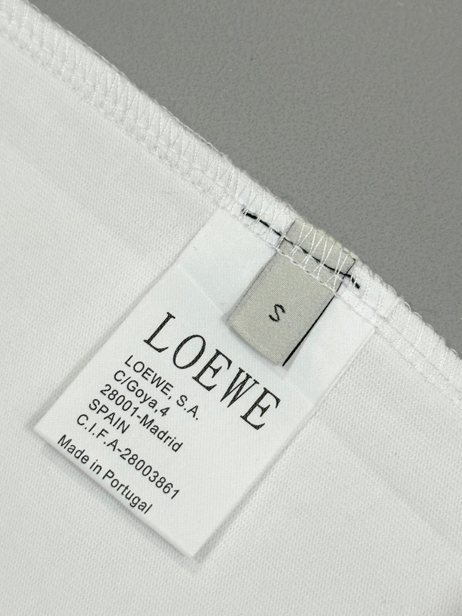 LOEWE Official Logo Embroidered T-Shirt | Unisex Luxury Cotton Tee | S–XL